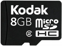 Kodak micro SD 8 GB Class 2 Flash Memory Card with SD Adapter KSDMI8GBPSBNAA