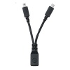 Motorola Y-Cable Charger Adapter P000 Mini USB/Mini USB