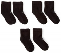 Champion Boys 8-20 Six Pack Ankle Socks, Black, Small