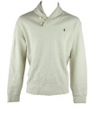 Polo Ralph Lauren Mens Heather Beige 2 Button Pullover Sweatshirt XL