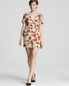 Go graphic in this DIANE von FURSTENBERG mini dress bold with originality.