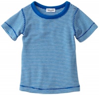 Splendid Littles Unisex-baby Newborn Striped Crew Neck Tee, French Blue, 0-3 Months