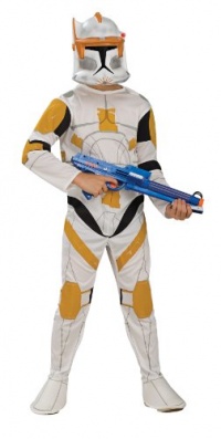 Star Wars Clone Wars Clone Trooper Child's Commander Cody Costume, Medium