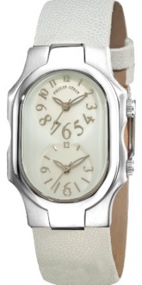 Philip Stein Women's 1-F-FSMOP-CPW Signature White Pashmina Pearl Leather Watch