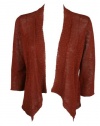 Eileen Fisher Womens Shaped Open Cardigan Sweater