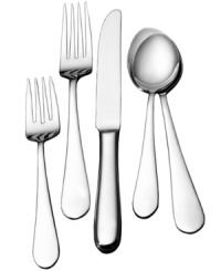 With the polished gleam and unparalleled durability of 18/10 stainless steel, Wallace's Continental Classic flatware set is the host's best bet for every day and entertaining. Smooth, rounded handles complement just about any table.