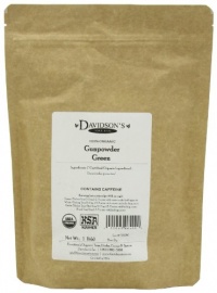 Davidson's Tea Bulk, Gunpowder Green, 1-Pound Bag