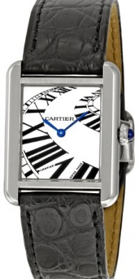 Cartier Men's W5200018 Tank Solo Silver Dial Watch