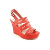 American Rag Aseleste Open Toe Platforms Heels Shoes Red Womens