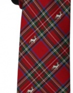 Tommy Hilfiger Men's Royal Stewart Deer Tie