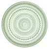 iittala Kastehelmi Dew Drop Set of 2 Round Glass Plates in Apple Green, 6-3/4-Inch Diameter