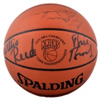 1970 New York Knicks Championship Basketball - Willis Reed 8 Sigs - Steiner Sports Certified - Autographed Basketballs