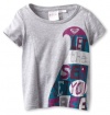 Roxy Kids Baby-girls Infant Sea Hippie Tee, Heather Grey, 24 Months