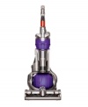 Turns on a dime and doesn't lose suction. Other vacuums have wheels that go in straight lines, so you have to shuffle backwards and forwards to clean, but Ball™ technology and the compact design allow you to steer smoothly around furniture and other obstacles with a turn of the wrist. Engineered for homes with pets, this vacuum uses a HEPA filter and provides superior pet hair pick-up, kicking out dirt, grime and other dust allergens. 5-year warranty. Model DC24AN.