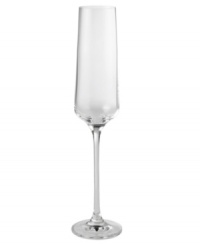 With a sleek, elegant shape that's stylish and shatterproof, this Champagne flute brings smart design and versatility to every occasion. Strong, lightweight magnesium fused with brilliant crystal yields ultra-durable stemware that never clouds or dulls. From Wine Enthusiast.