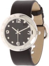 Marc Jacobs Amy Icon Quartz Black Leather Women's Watch - MBM1140