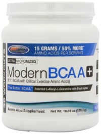 USP Labs Modern BCAA Plus Nutritional-Supplement, Raspberry, 18.89 Ounce