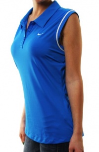 Nike Women's Dri-Fit Sleeveless Button Up Tennis Top 409685-406