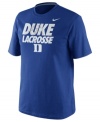 Catch this training shirt by Nike featuring the Duke Blue Devils and score the winning goal!