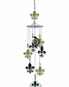 Sunset Vista Fleur De Lis Wind Chime, 24-Inch Long