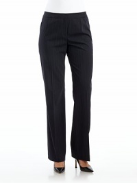 THE LOOKYoked waistband with hook-and-bar closeFront zipperStraight-leg silhouetteTHE FITRise, about 9½Inseam, about 33THE MATERIAL98% wool/2% elastaneCARE & ORIGINDry cleanImported