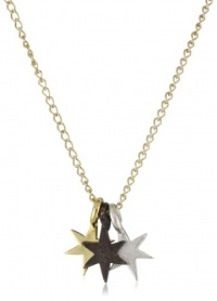 Dogeared Jewels and Gifts Gold Little Bright Stars 3-Wishes Necklace