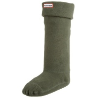 Hunter Solid Welly Socks,Green,L (US Women's 8-10 M/Men's 7-9 M)