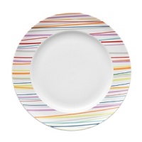 Add a pop of color to your table with Thomas for Rosenthal's Sunny Day Stripe Dinner Plate. The brightly hued dish coordinates with the rest of the mix and match Sunny Day collection.