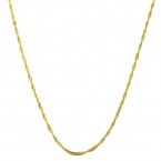 14 Karat Yellow Gold 0.7-mm Singapore Chain (18 Inch)