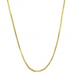 10 Karat Yellow Gold Venetain Box Chain (0.6 mm Thick)