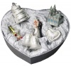 3-4.5 Noble Gems Glass 6-Piece Wedding Ornament Gift Box Set