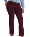 James Jeans Women's Plus-Size Juliette Z Flare Leg Wash Jean, Plum, 14W