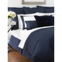 Ralph Lauren Lauren Suite Glen Plaid Navy Queen Bedskirt