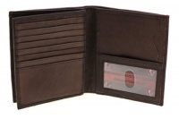 Paul & Taylor Genuine Leather Men's Hipster Center Flap Wallet