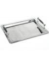 Tortoiseshell handles provide a warm accent to clean stainless steel in this refined bar tray from Lauren Ralph Lauren.