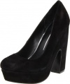 Dolce Vita Women's Bryann Platform Pump,Black Suede,8.5 M US