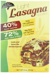 FiberGourmet Light Lasagna, 8-Ounce Boxes (Pack of 6)