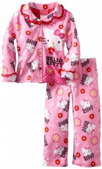 Girls Hello Kitty 2-Piece Coat Pajama Set