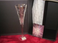 WATERFORD 2012 TIME SQUARE Toasting Flutes FRIENDSHIP  CRYSTAL PAIR