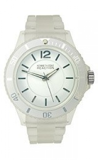 Kenneth Cole REACTION Women's RK4120 Transparent Clear White Analog Watch