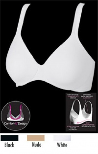 Bali Women's Comfort Revolution Minimizer Underwire Bra, White, 38C