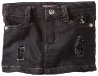 Baby Phat - Kids Baby-Girls Infant Denim Rip and Repair Skirt, Black, 12