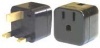 Power Bright PB-12 US to UK 3-Prong Travel Outlet Plug Adapter