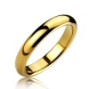 Bling Jewelry Gold Plated Tungsten Carbide Ring 4mm