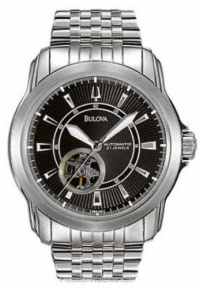 Bulova Men's 96A106 Automatic Mechanical Bracelet Black Dial Watch