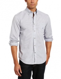 Nautica Men's Long Sleeve Mini Check Shirt