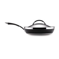 Anolon Ultra Clad Stainless Steel 12-Inch Covered Deep Skillet