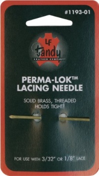 Leather Factory Perma Lok Lacing Needle-Use with 3/32 or 1/8 Lace