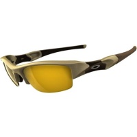 Oakley Flak Jacket Adult Asian Fit Sport Casual Sunglasses/Eyewear - Color: Plasma/Gold Clear, Size: One Size Fits All