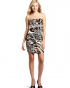 Teeze Me Juniors Strapless Animal Print Dress